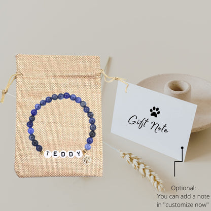 Pet Sympathy Gifts For Dogs Dog Loss Bereavement Of Rainbow Bridge Memorial Gift Passing Away Ashes Died Bracelets Women Sister Fur Custom Bracelet Pause Initial Peanuts In Memory Remembrance Cat